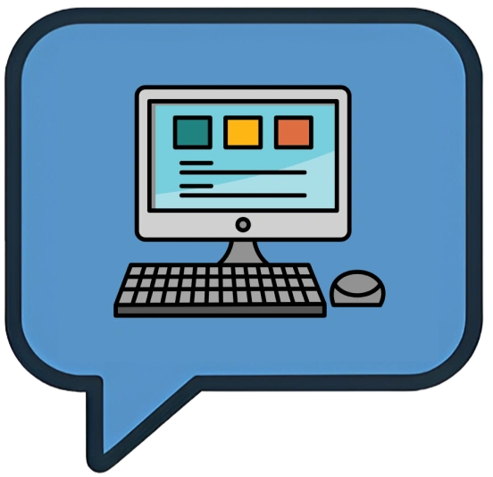 Icono de Chat de informática