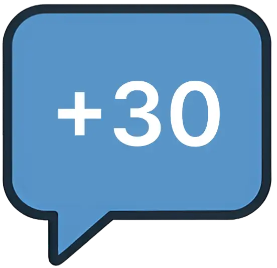 Icono de Chat de más de 30 años