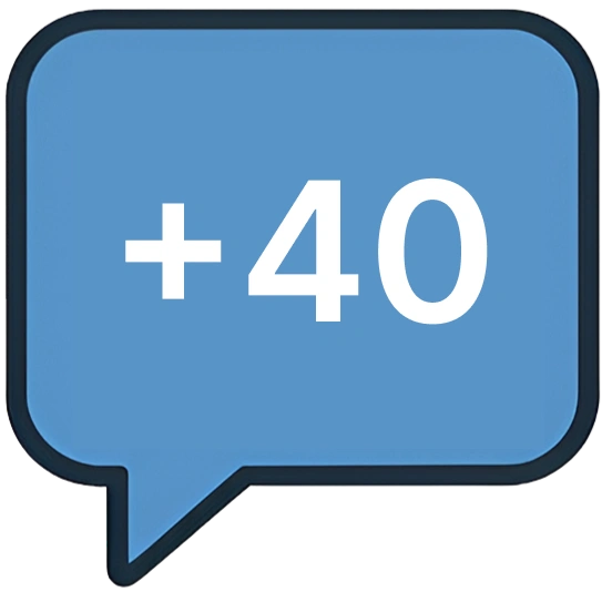 Icono de Chat de más de 40 años